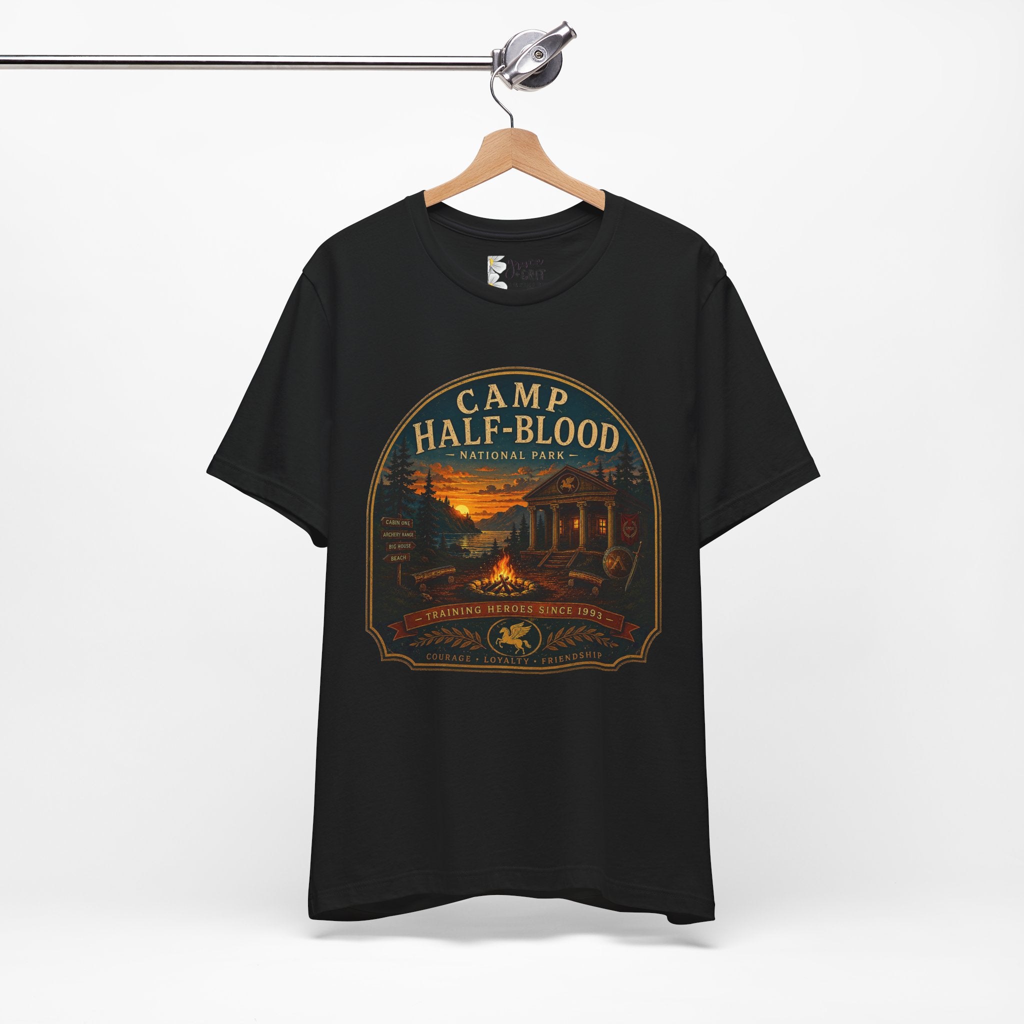 Camp Half-Blood Graphic Tee — Vintage National Park Percy Jackson Shirt