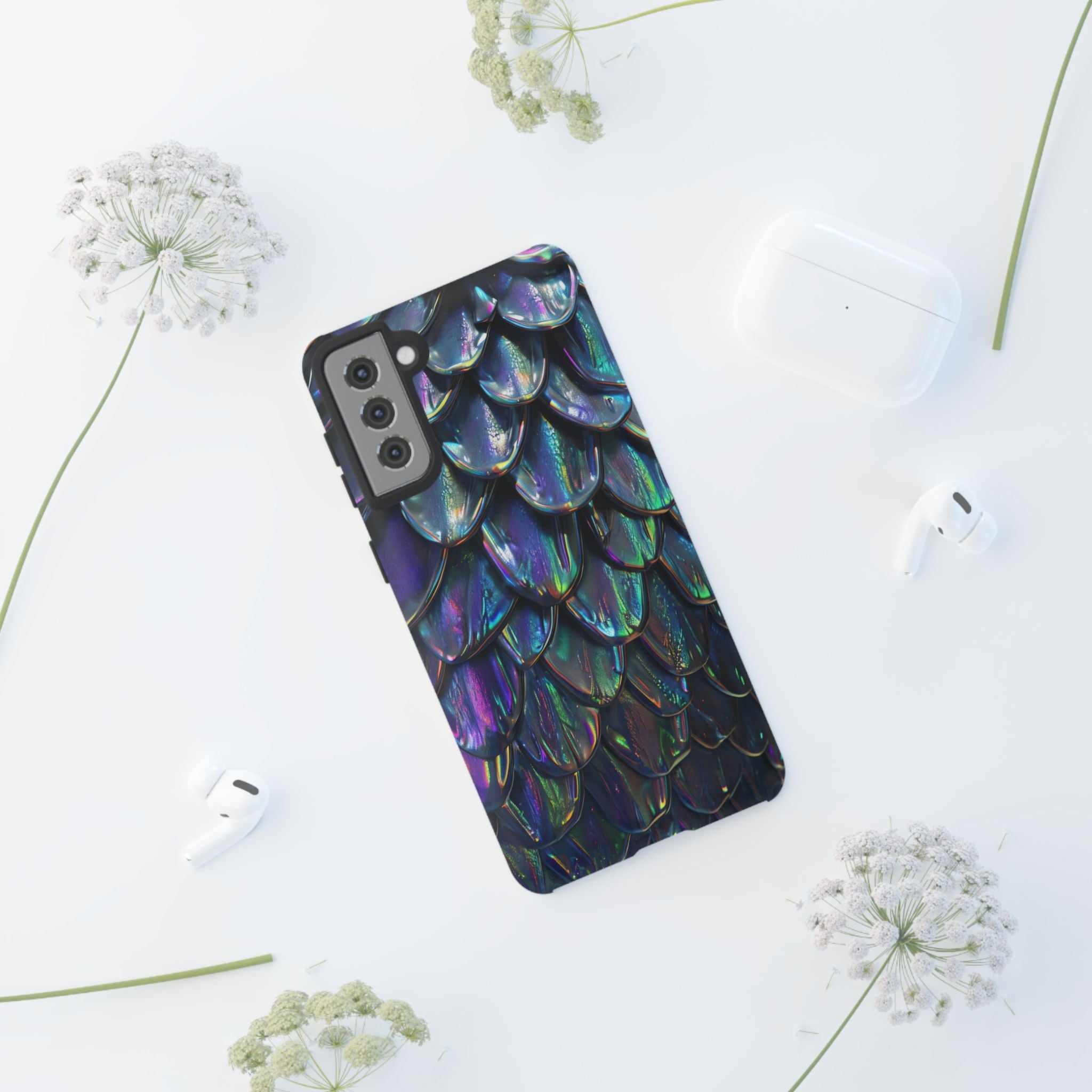 Dragon Scale Phone Case — Iridescent Dragon Scale Tough Case