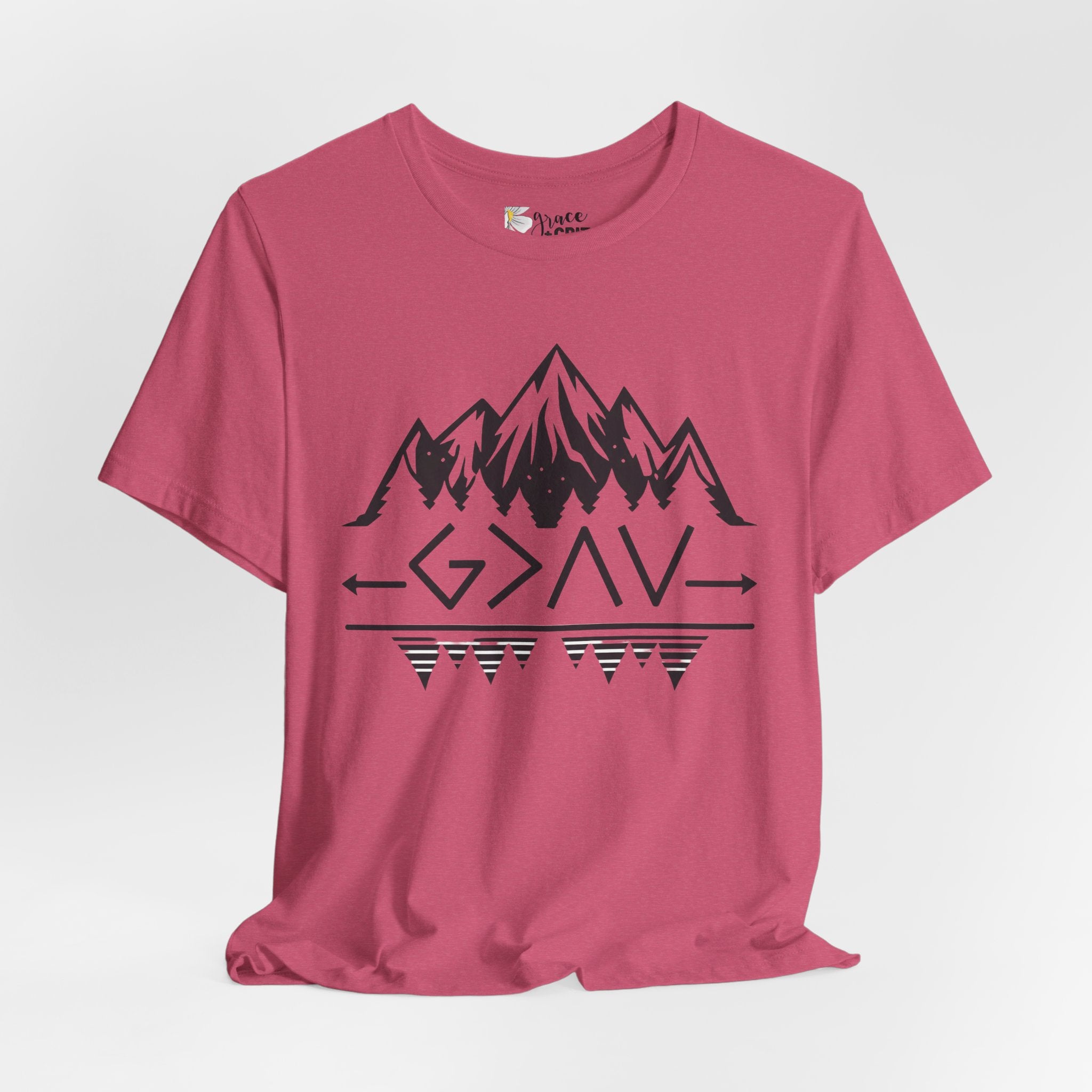 Mountain Camp Tee – Geometric Adventure Graphic T-Shirt
