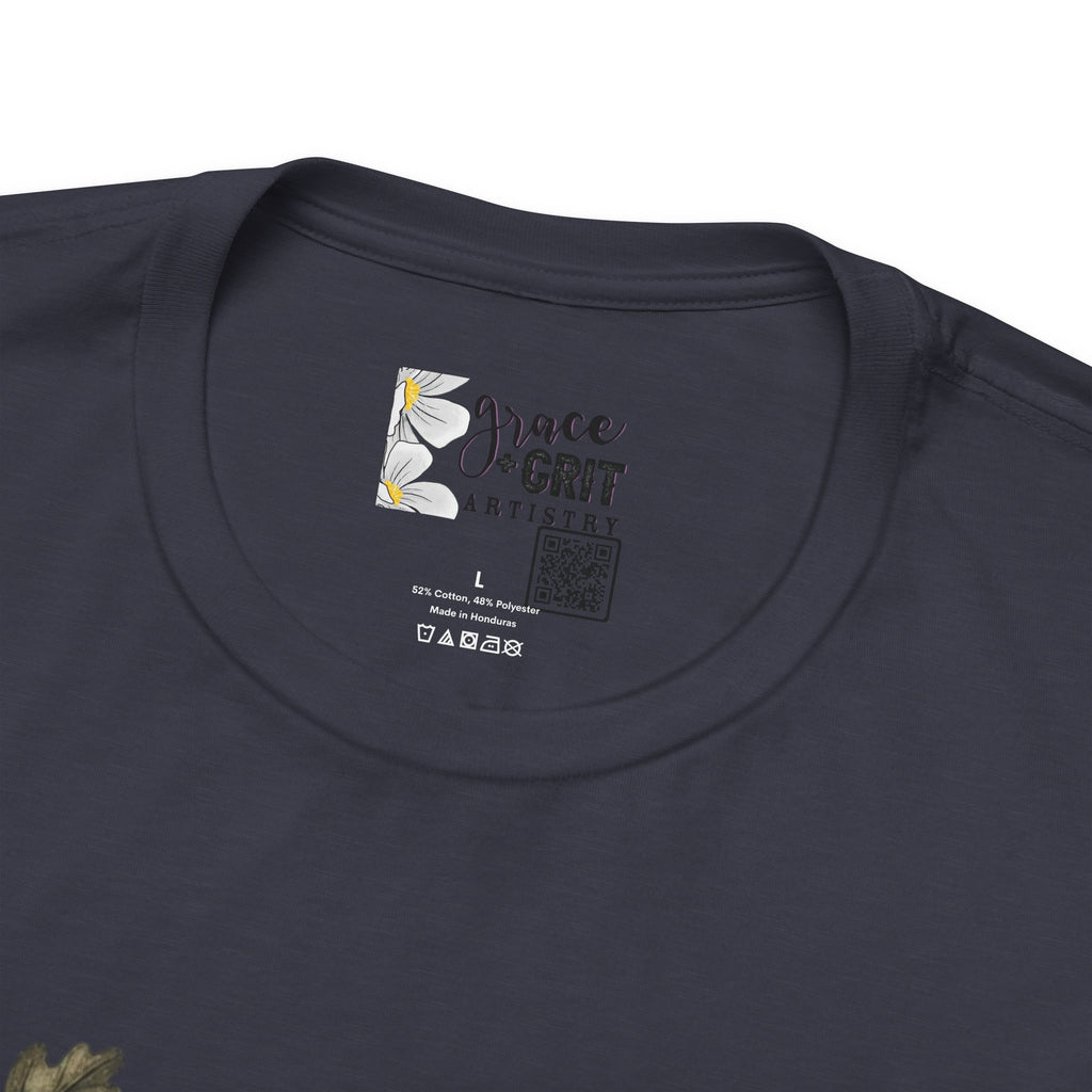 Bible Verse Stack T-Shirt — Genesis Exodus Leviticus Numbers Deuteronomy Floral Graphic