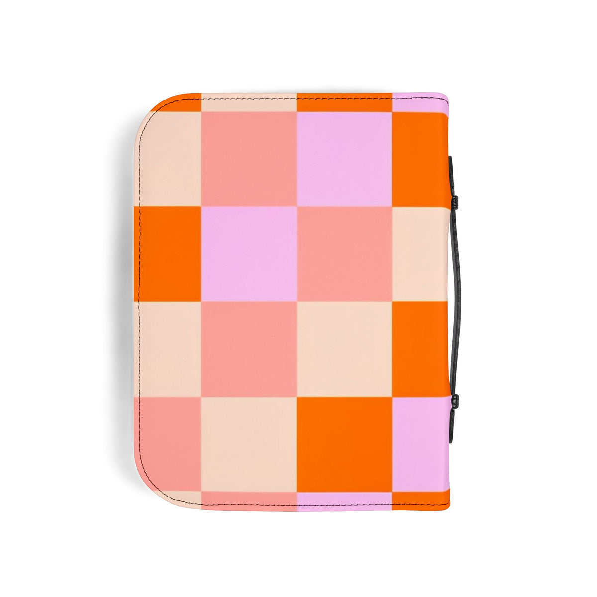 Pastel Checkerboard Bible Cover – Colorful Christian Scripture Case