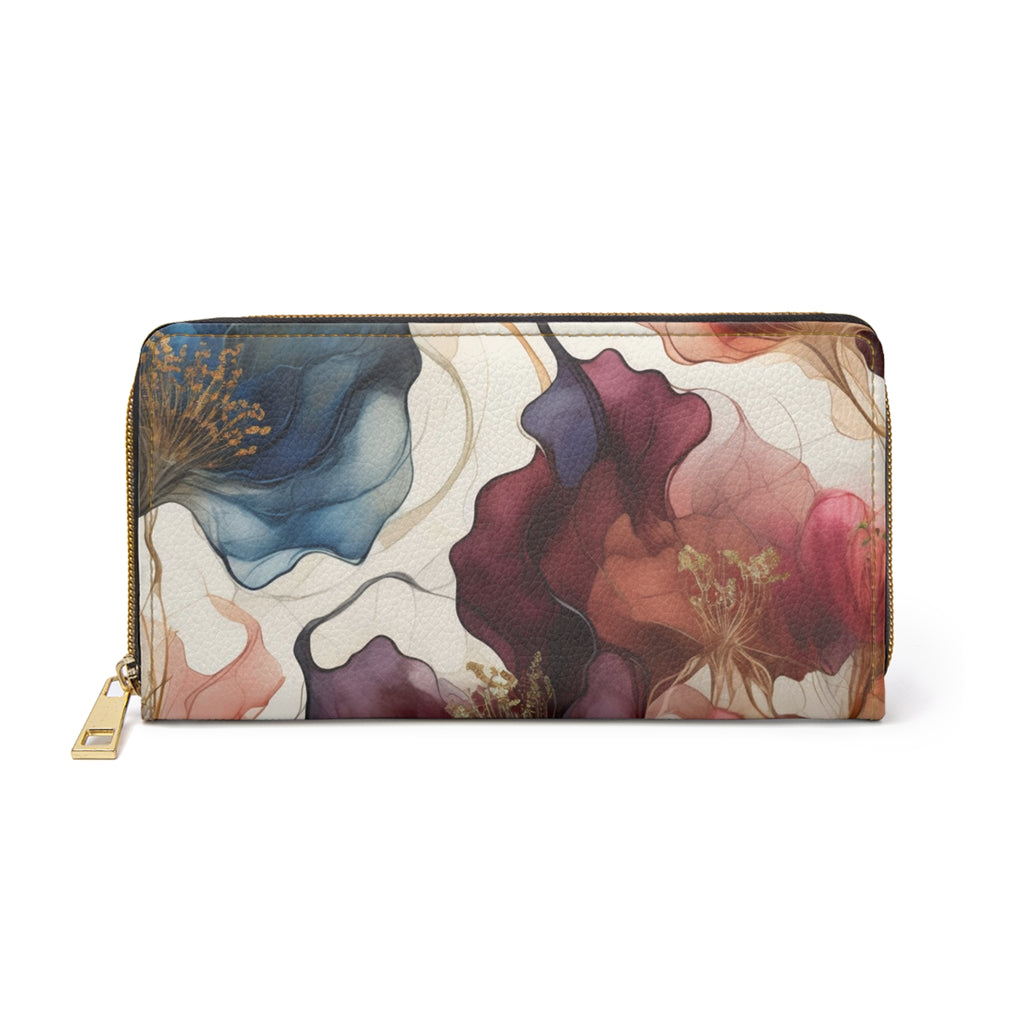 Floral Garden Zipper Wallet