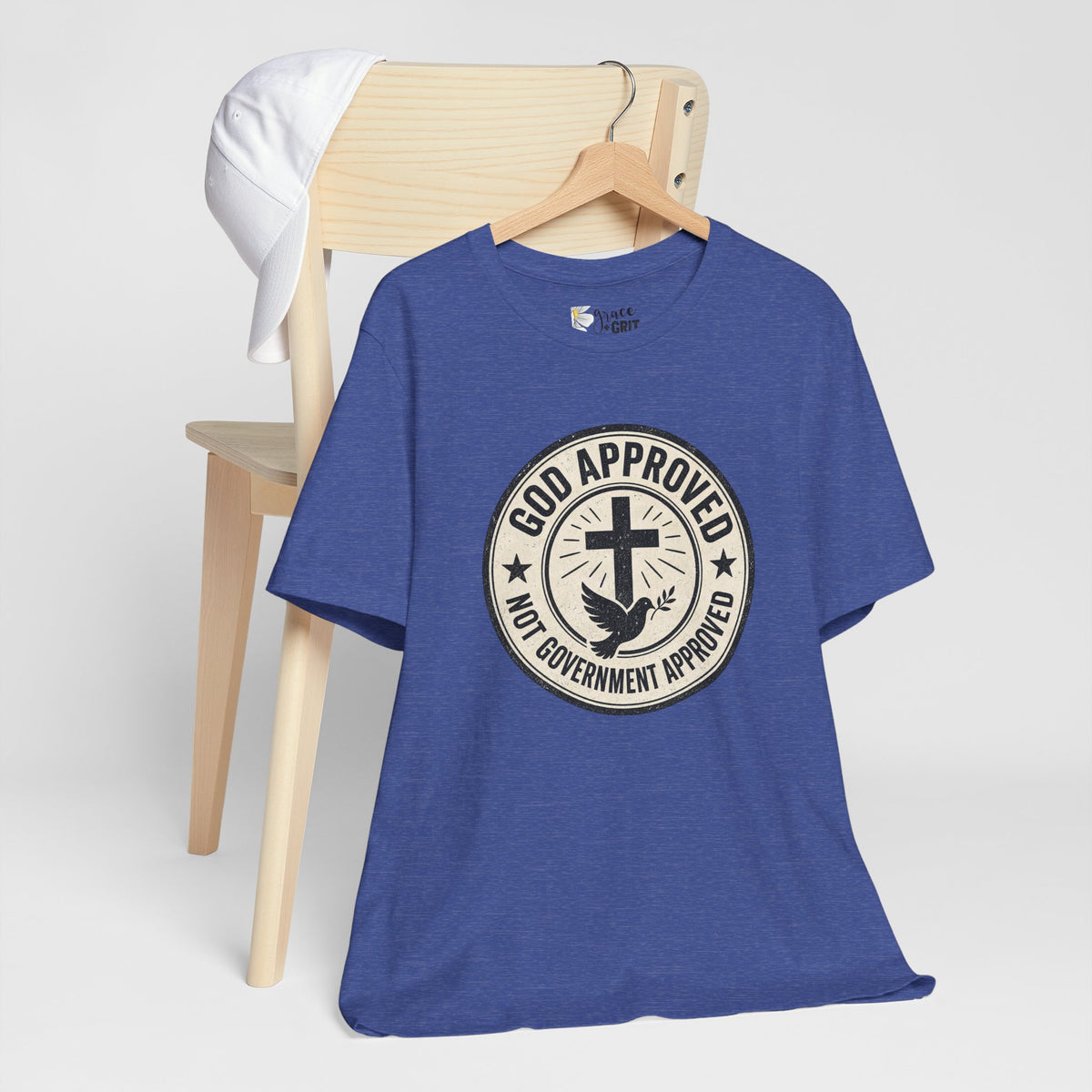God Approved T‑Shirt – “God Approved Not Government Approved” Faith Graphic Tee