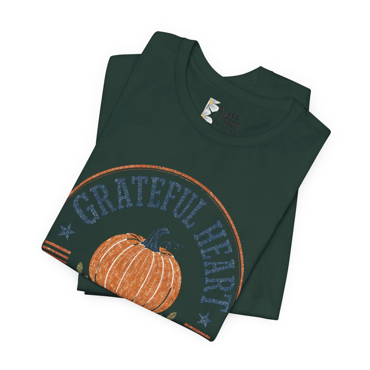Grateful Hearts Thanksgiving Pumpkin Tee