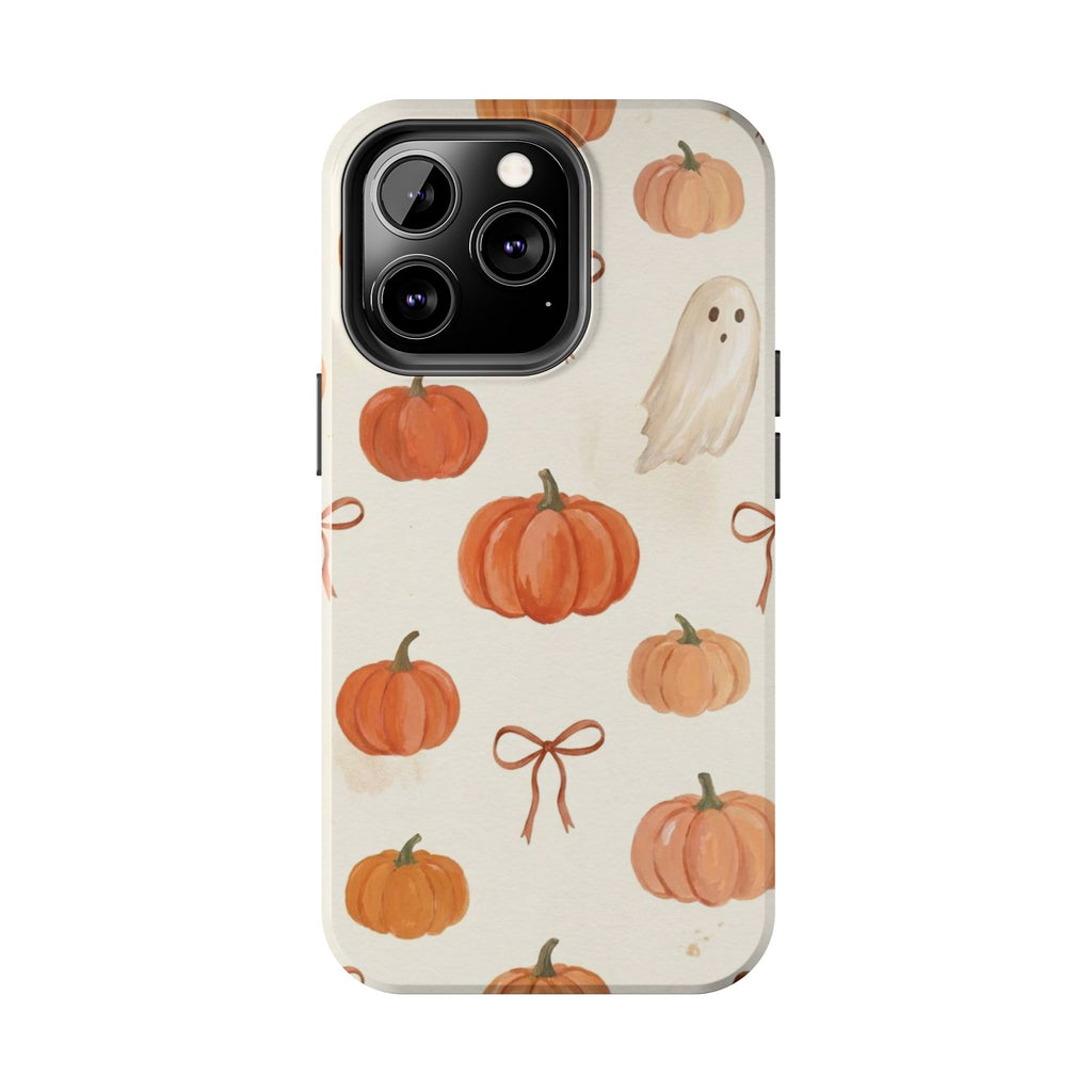 Pumpkin Ghost Phone Case – Cute Halloween Fall Pattern
