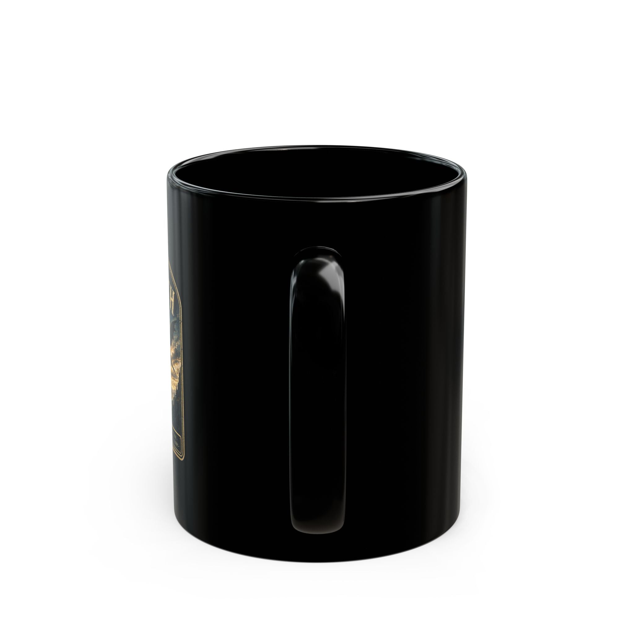 Basgiath National Park Black Mug – Vintage Mountain Landscape Coffee Cup (11oz/15oz)