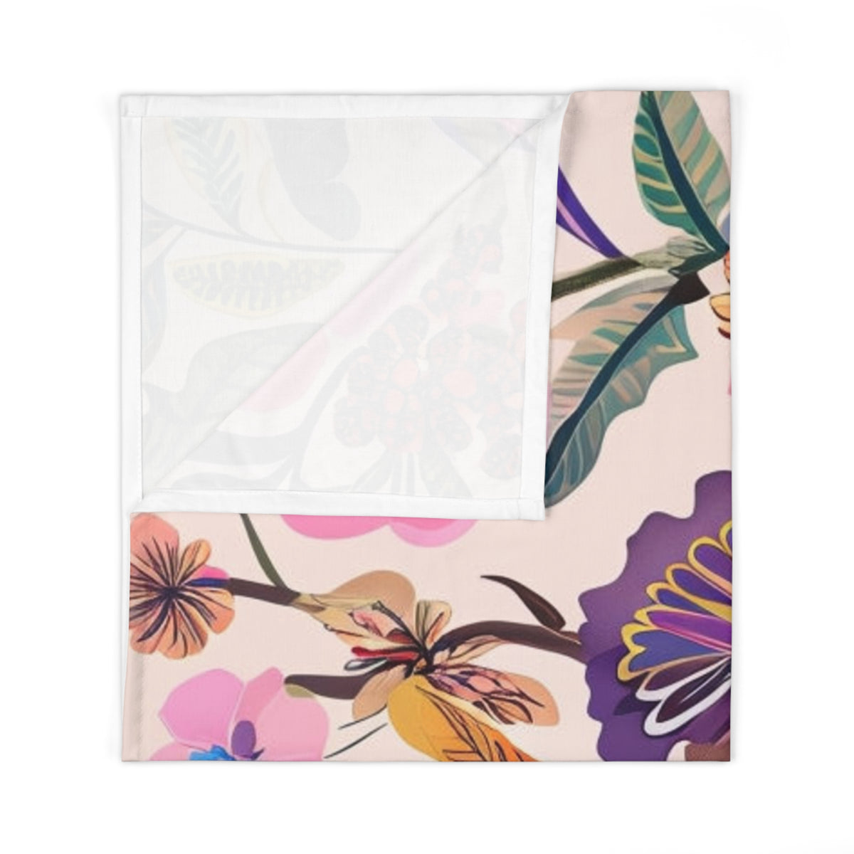 Botanical Floral Baby Swaddle Blanket