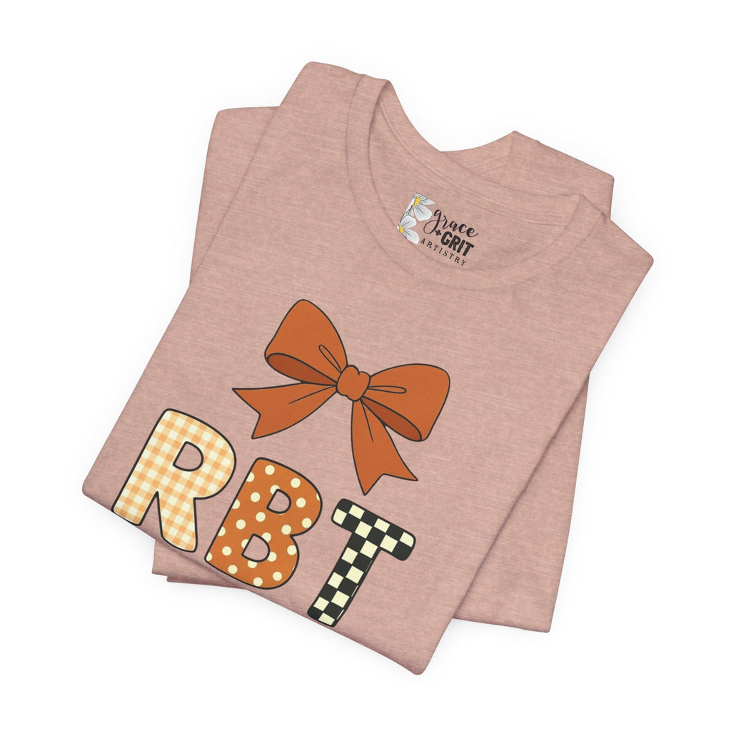 RBT Patch Letters Tee | Bow Monogram Shirt, Checkered & Gingham Initials