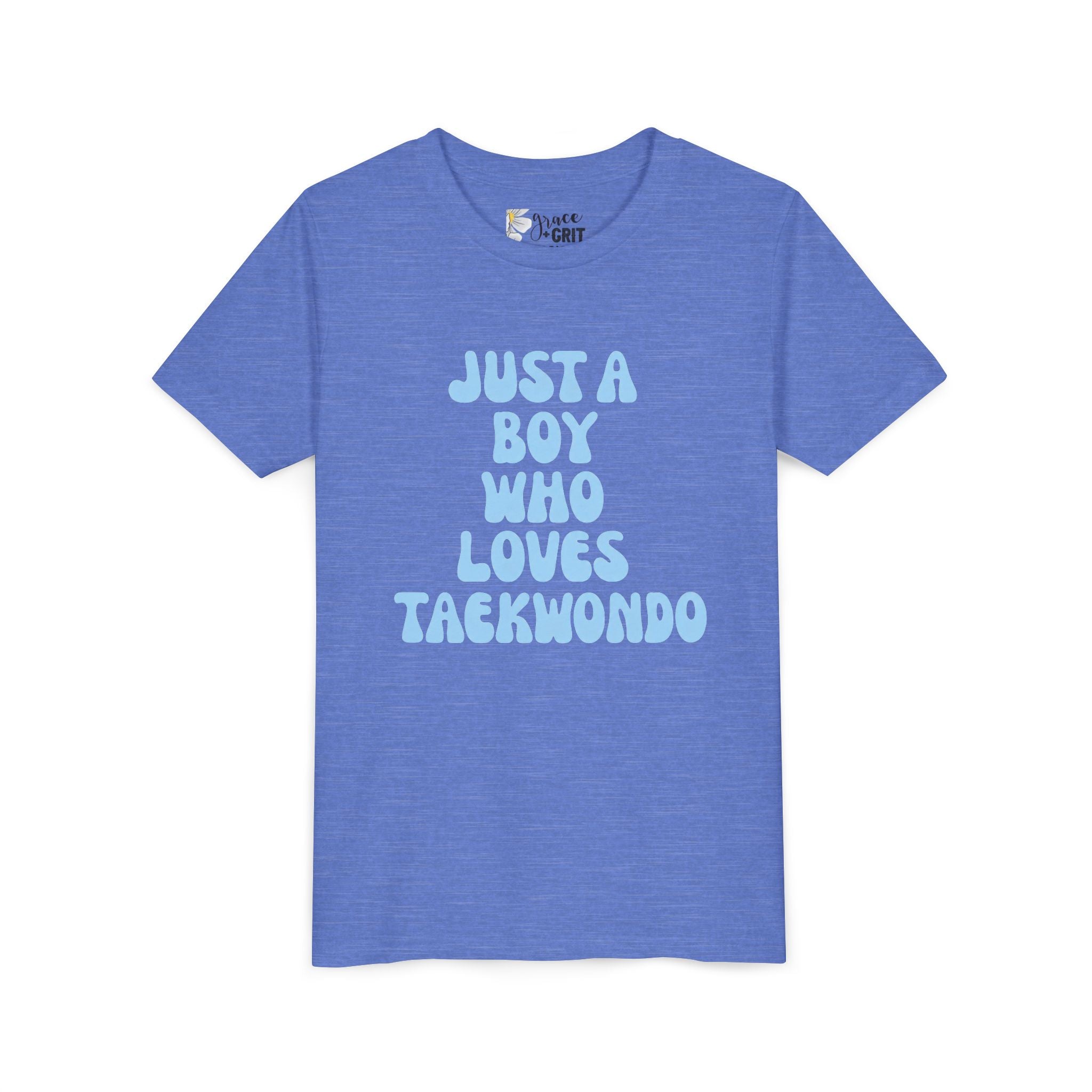 Youth Tee — "Just A Boy Who Loves Taekwondo" Martial Arts Shirt