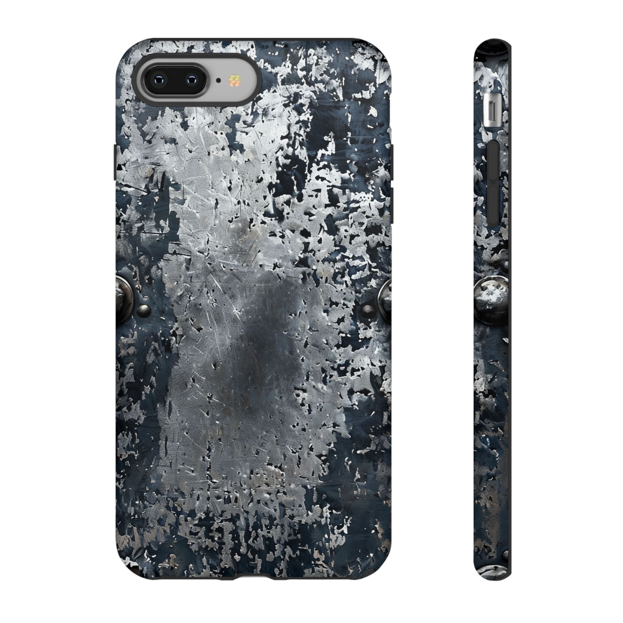 Rugged Rusted Metal Phone Case — Industrial Distressed Armor for iPhone