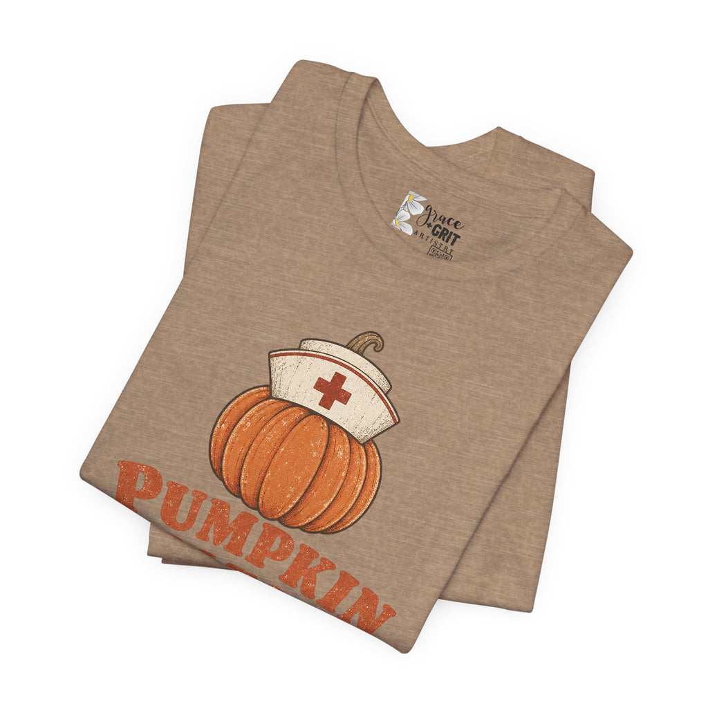 Pumpkin Patch Nurse T-Shirt — Fall Halloween Nurse Tee