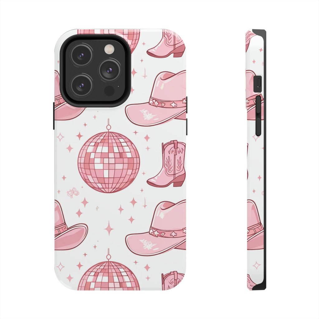 Pink Cowgirl Disco Phone Case