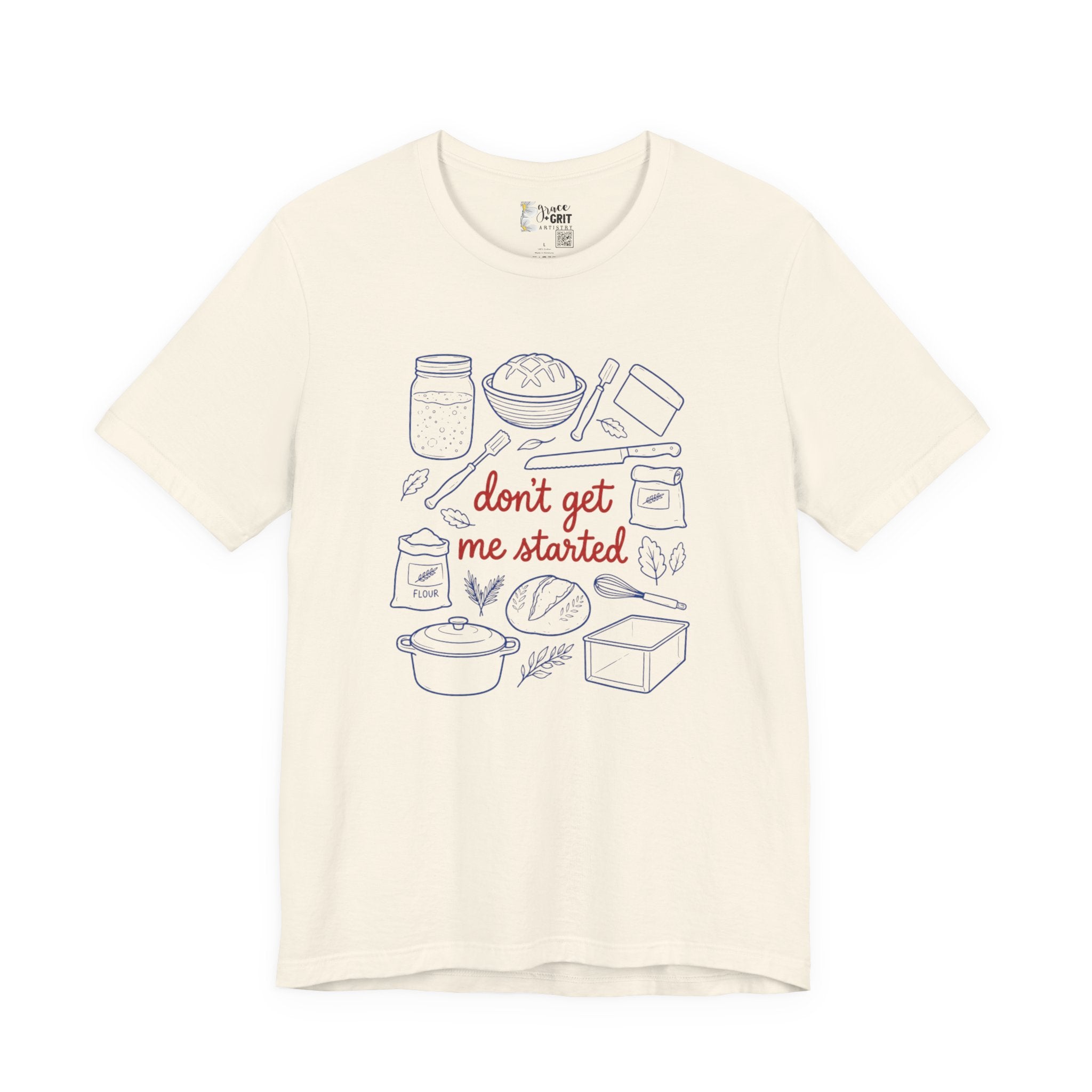 Cooking Tee — "Don't Get Me Started" Kitchen Illustration T-Shirt
