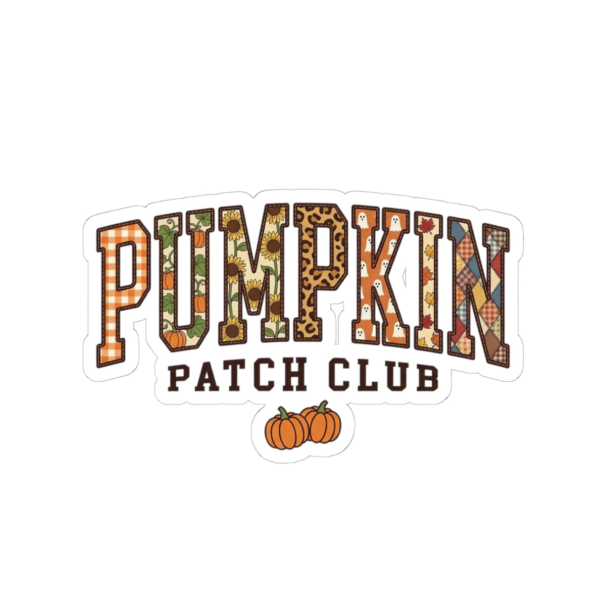 Pumpkin Patch Club Kiss-Cut Sticker