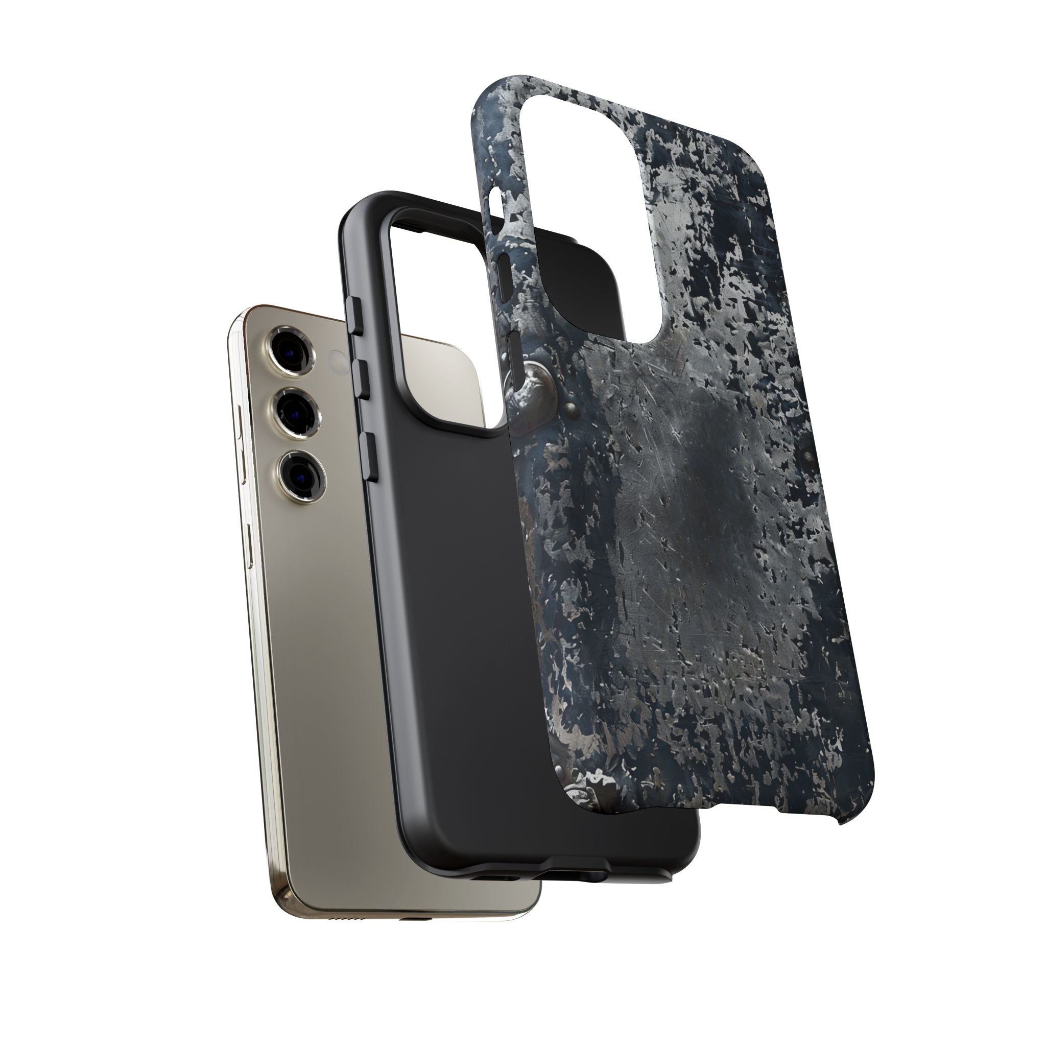 Rugged Rusted Metal Phone Case — Industrial Distressed Armor for iPhone