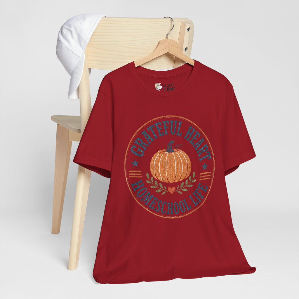 Grateful Hearts Thanksgiving Pumpkin Tee