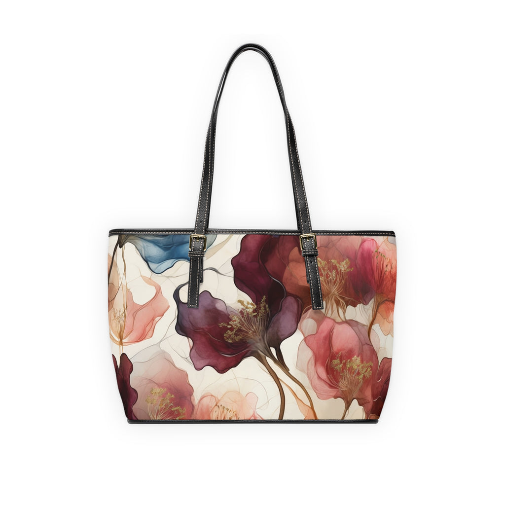 Floral PU Leather Shoulder Bag