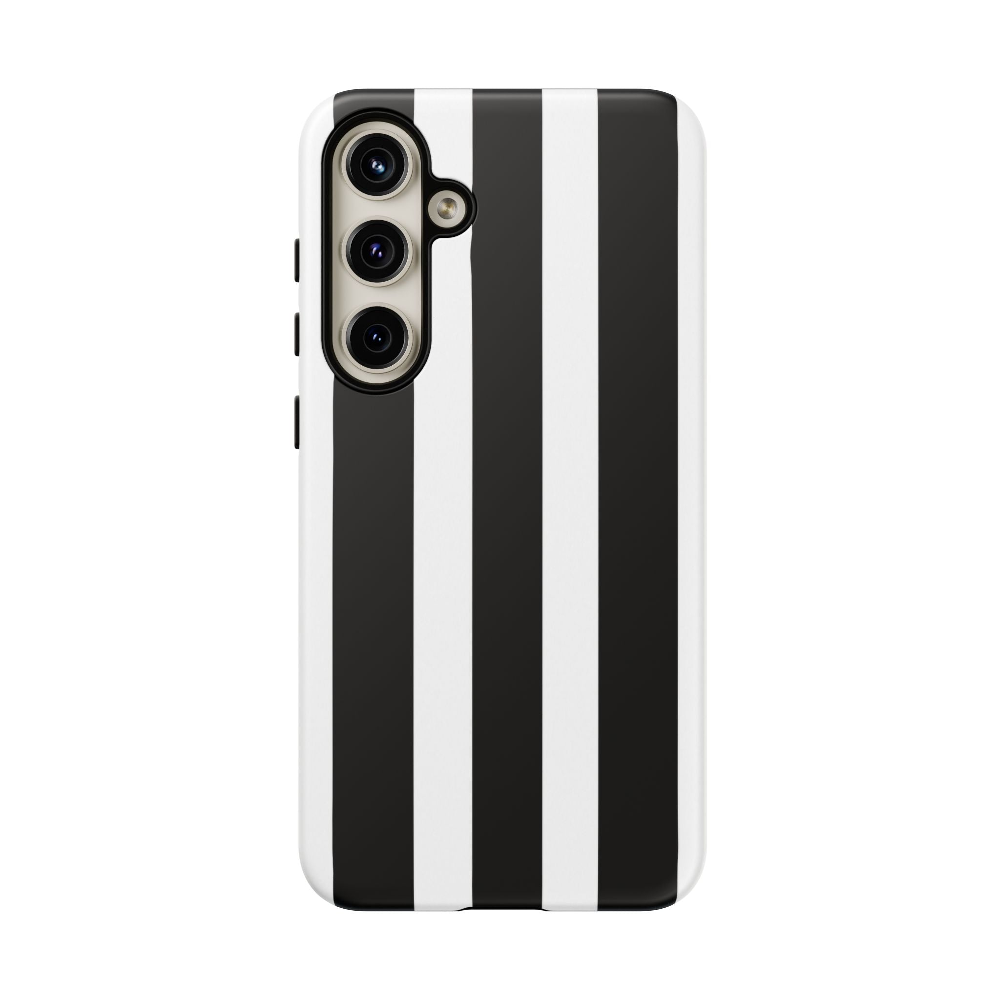 Black & White Vertical Stripe Phone Case — Tough Protective iPhone Cover