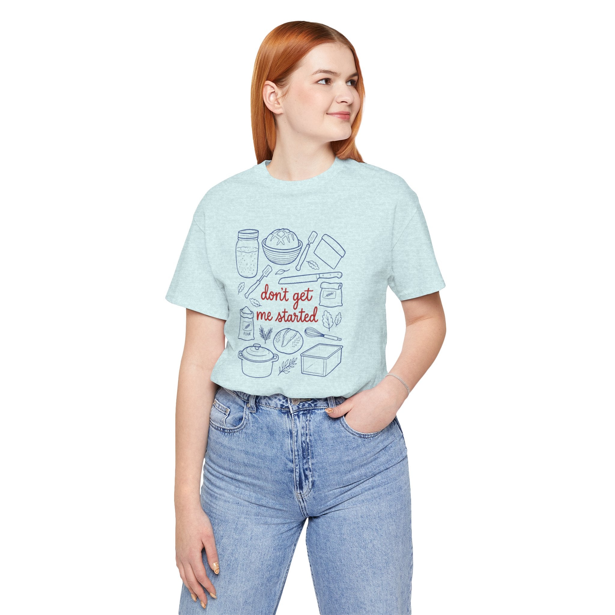 Cooking Tee — "Don't Get Me Started" Kitchen Illustration T-Shirt