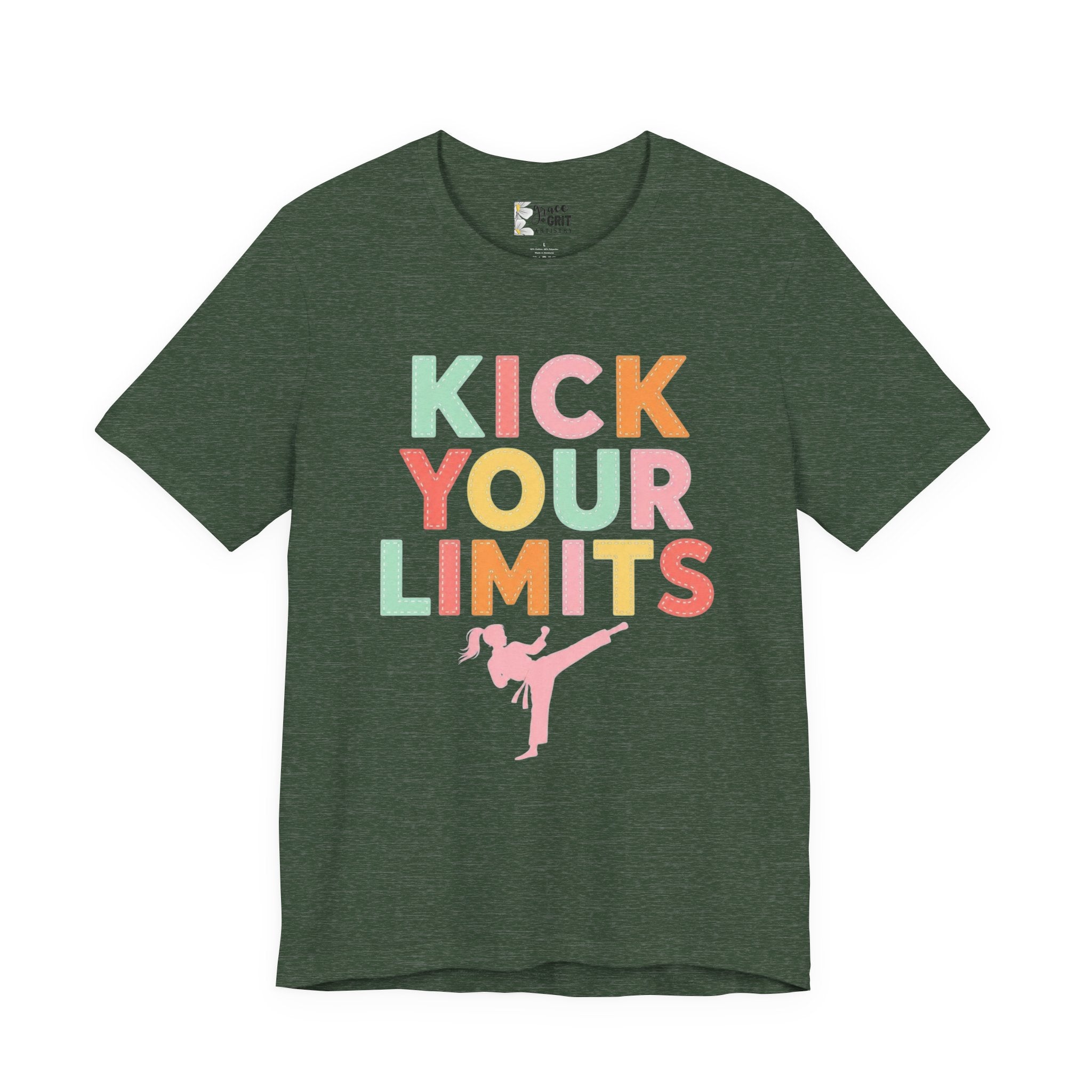Kick Your Limits T-Shirt | Motivational Martial Arts Graphic Tee