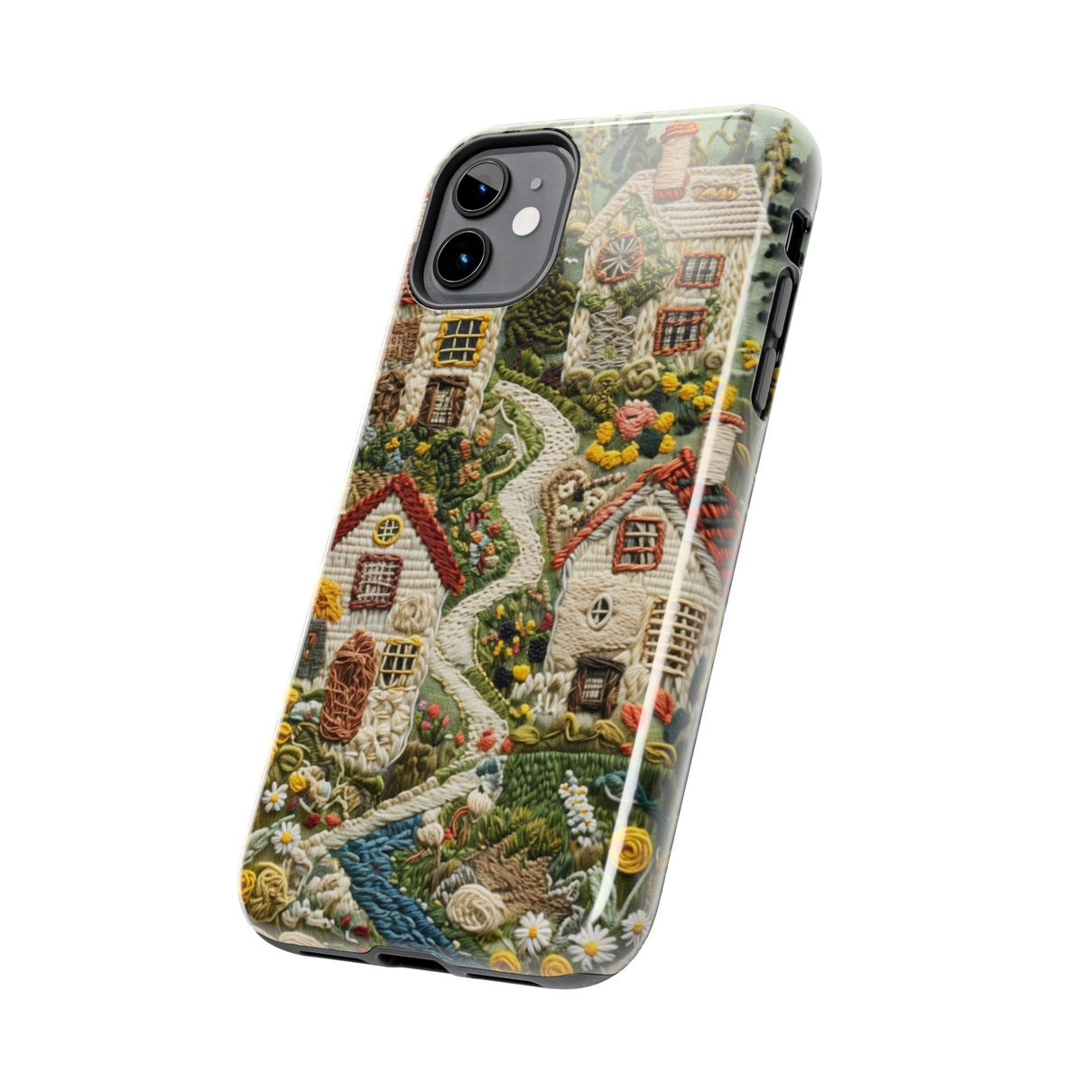 Cozy Cottagecore Village Tough Phone Case