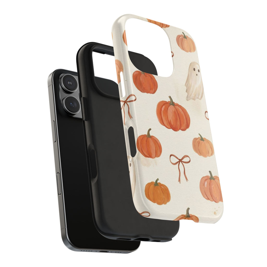 Pumpkin Ghost Phone Case – Cute Halloween Fall Pattern