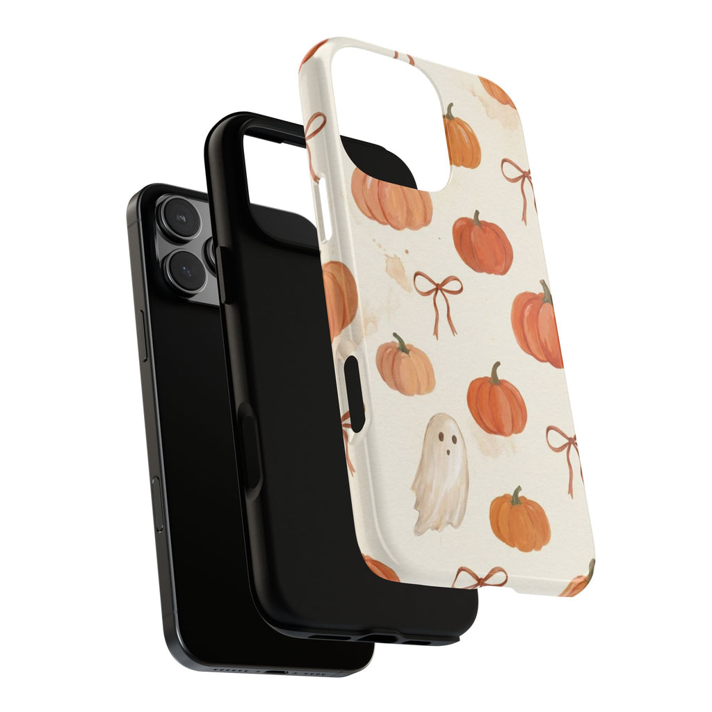 Autumn Pumpkin Ghost Tough Phone Case