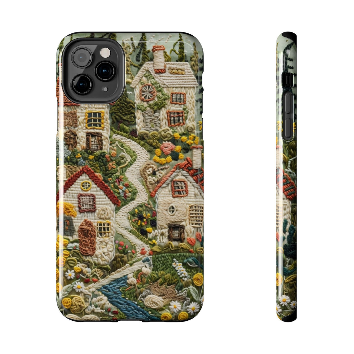 Cozy Cottagecore Village Tough Phone Case