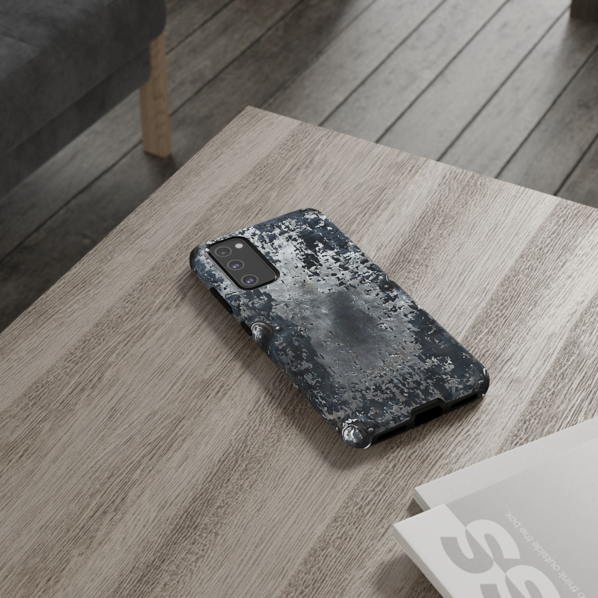 Rugged Rusted Metal Phone Case — Industrial Distressed Armor for iPhone