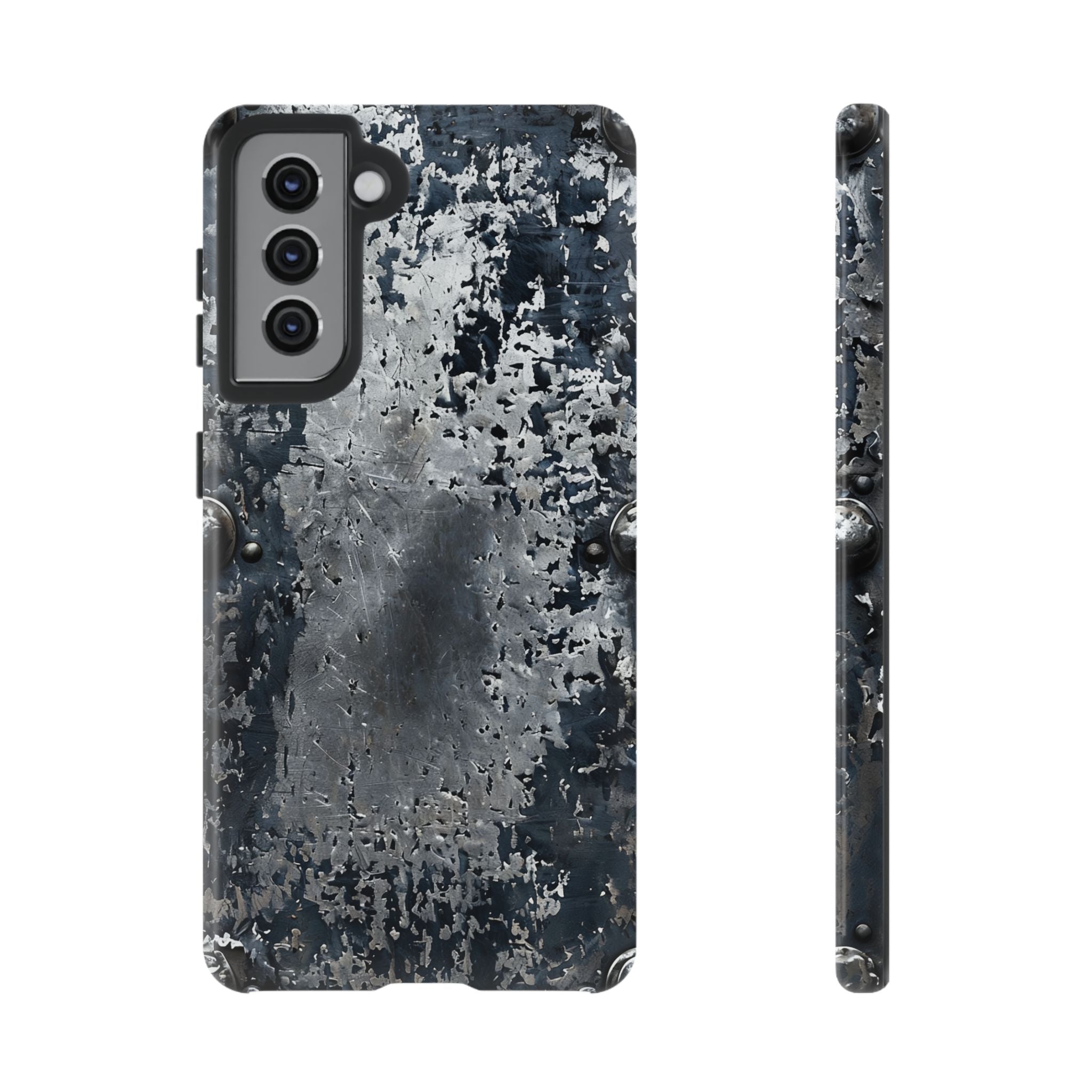 Rugged Rusted Metal Phone Case — Industrial Distressed Armor for iPhone
