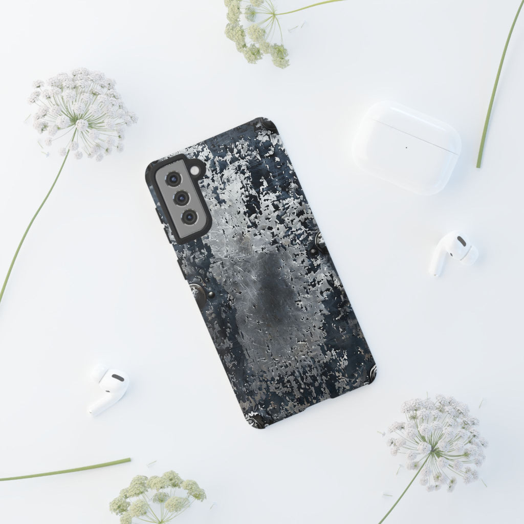 Rugged Rusted Metal Phone Case — Industrial Distressed Armor for iPhone