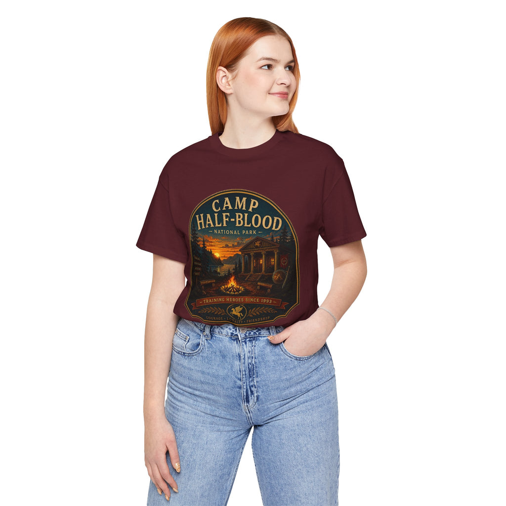 Camp Half-Blood Graphic Tee — Vintage National Park Percy Jackson Shirt