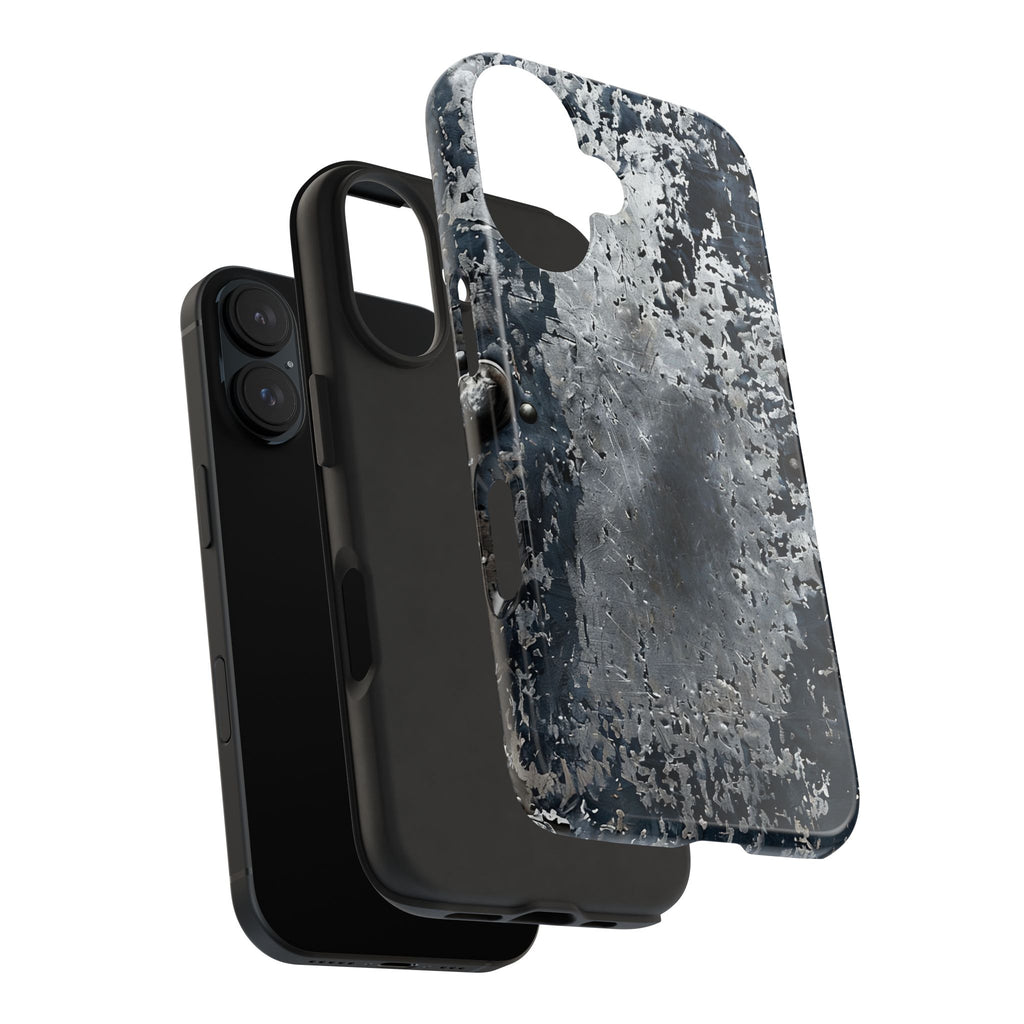Rugged Distressed Metal Phone Case — Industrial Grunge iPhone Cover