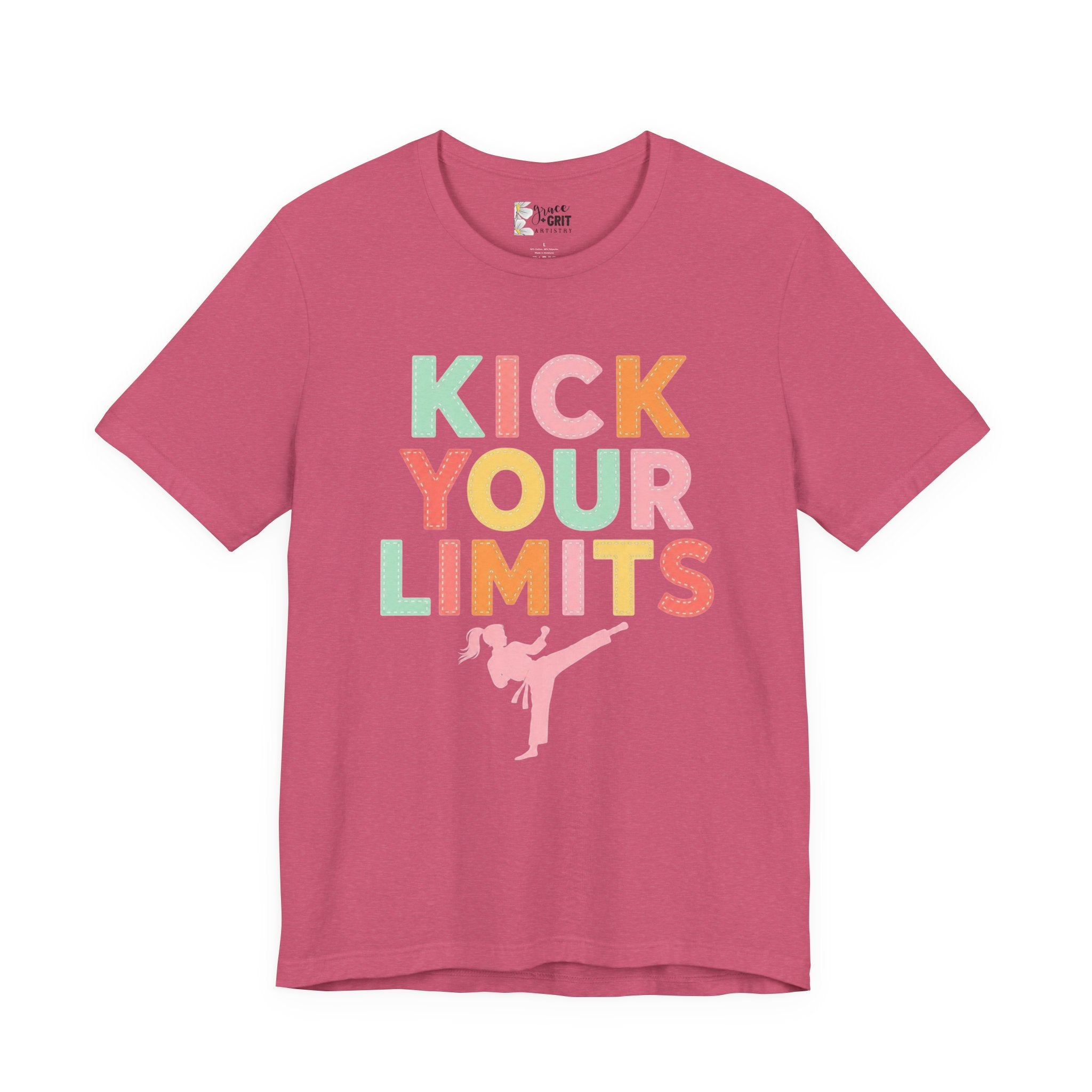 Kick Your Limits T-Shirt | Motivational Martial Arts Graphic Tee