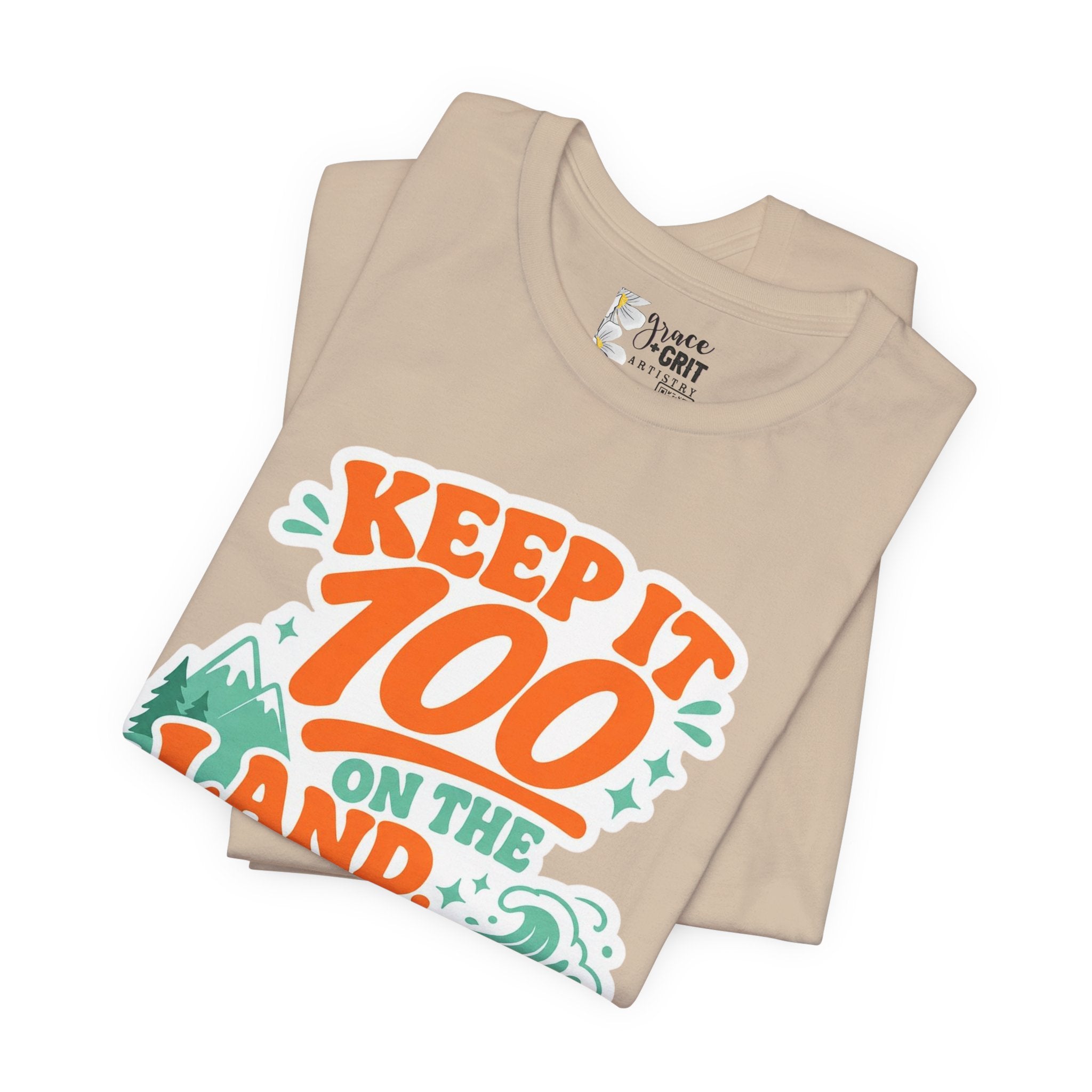 Keep It 100 Tee — On the Land, The Sea, The Sky Graphic T-Shirt