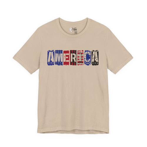 America Vintage Flag Tee — Patriotic 4th of July T‑Shirt