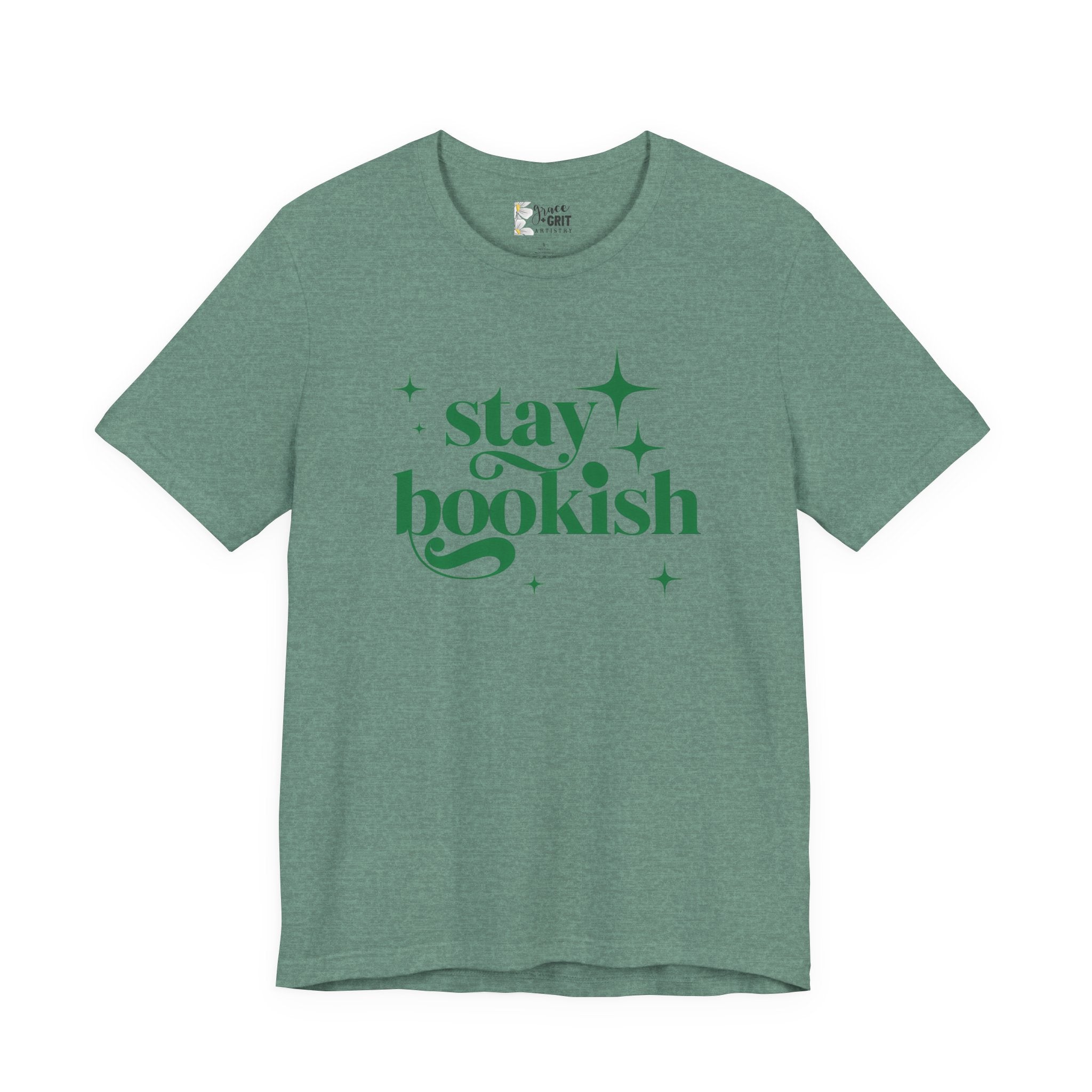 Stay Bookish T-Shirt | Book Lover Typography Tee