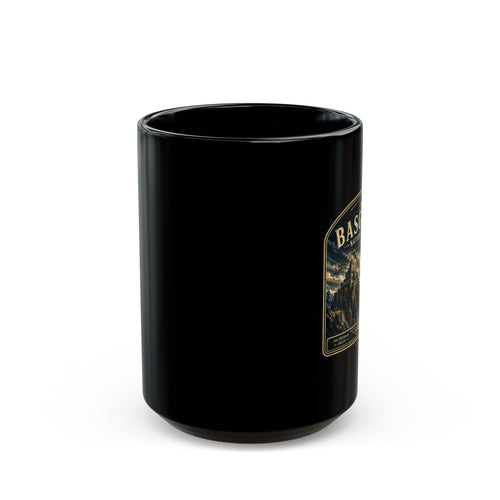 Basgiath National Park Black Mug – Vintage Mountain Landscape Coffee Cup (11oz/15oz)