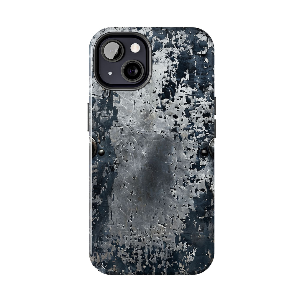 Rugged Distressed Metal Phone Case — Industrial Grunge iPhone Cover