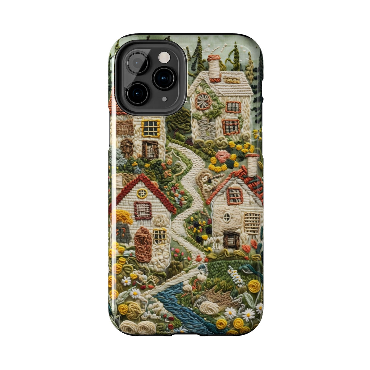 Cozy Cottagecore Village Tough Phone Case