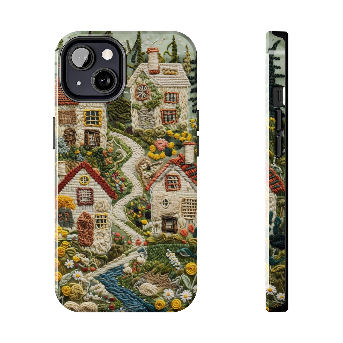 Cozy Cottagecore Village Tough Phone Case