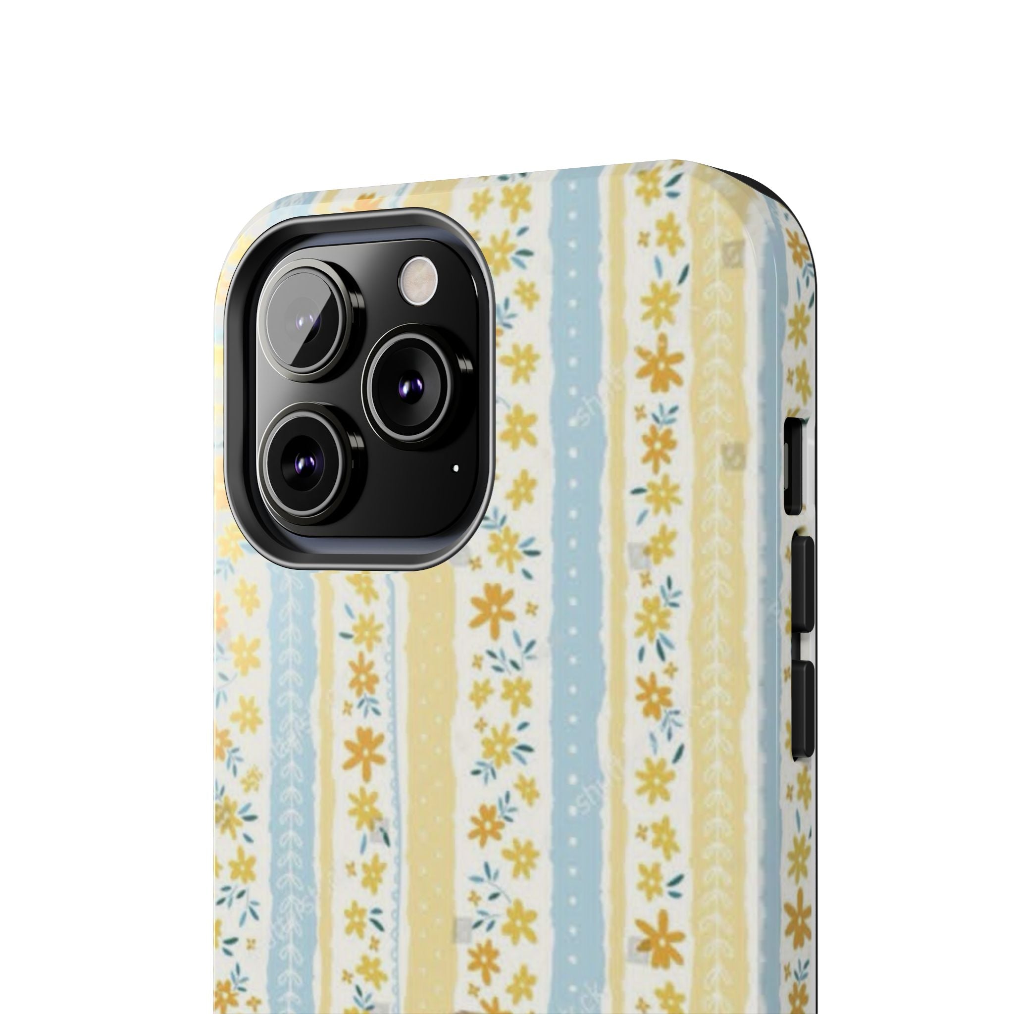 Cowboy Goose Tough Phone Case — Cute Farm Animal iPhone Case with Floral Stripes