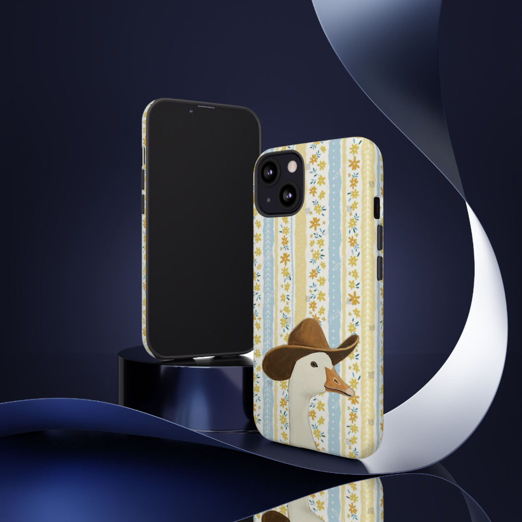 Goose Cowboy Phone Case – Cute Country Floral iPhone Cover