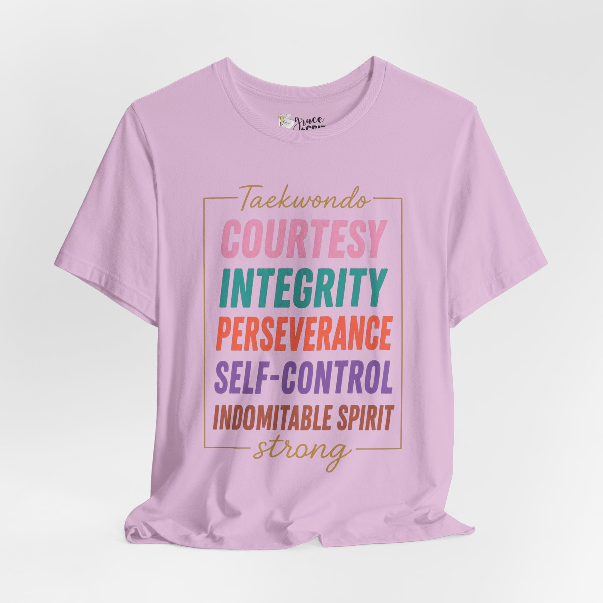 Taekwondo Values COURTESY INTEGRITY PERSEVERANCE tee | Martial Arts Principles T-Shirt