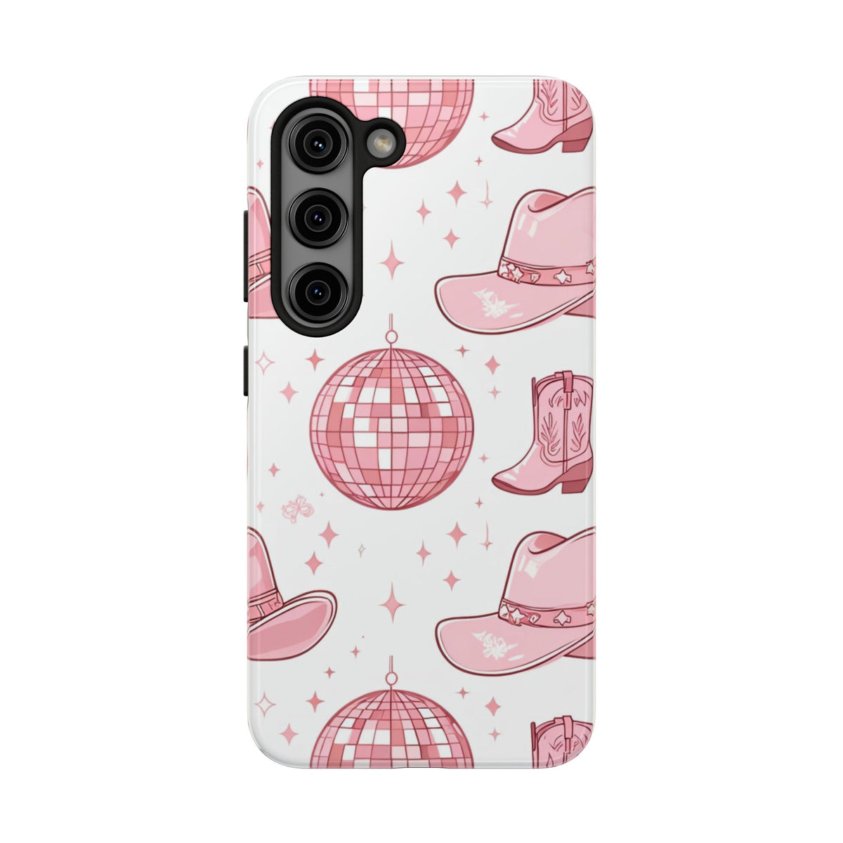 Pink Cowgirl Disco Phone Case