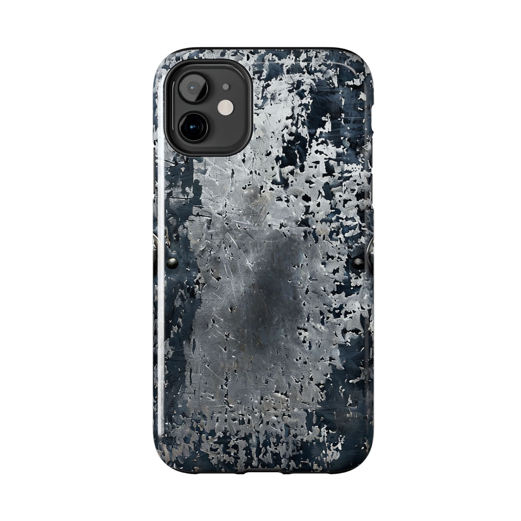 Rugged Distressed Metal Phone Case — Industrial Grunge iPhone Cover