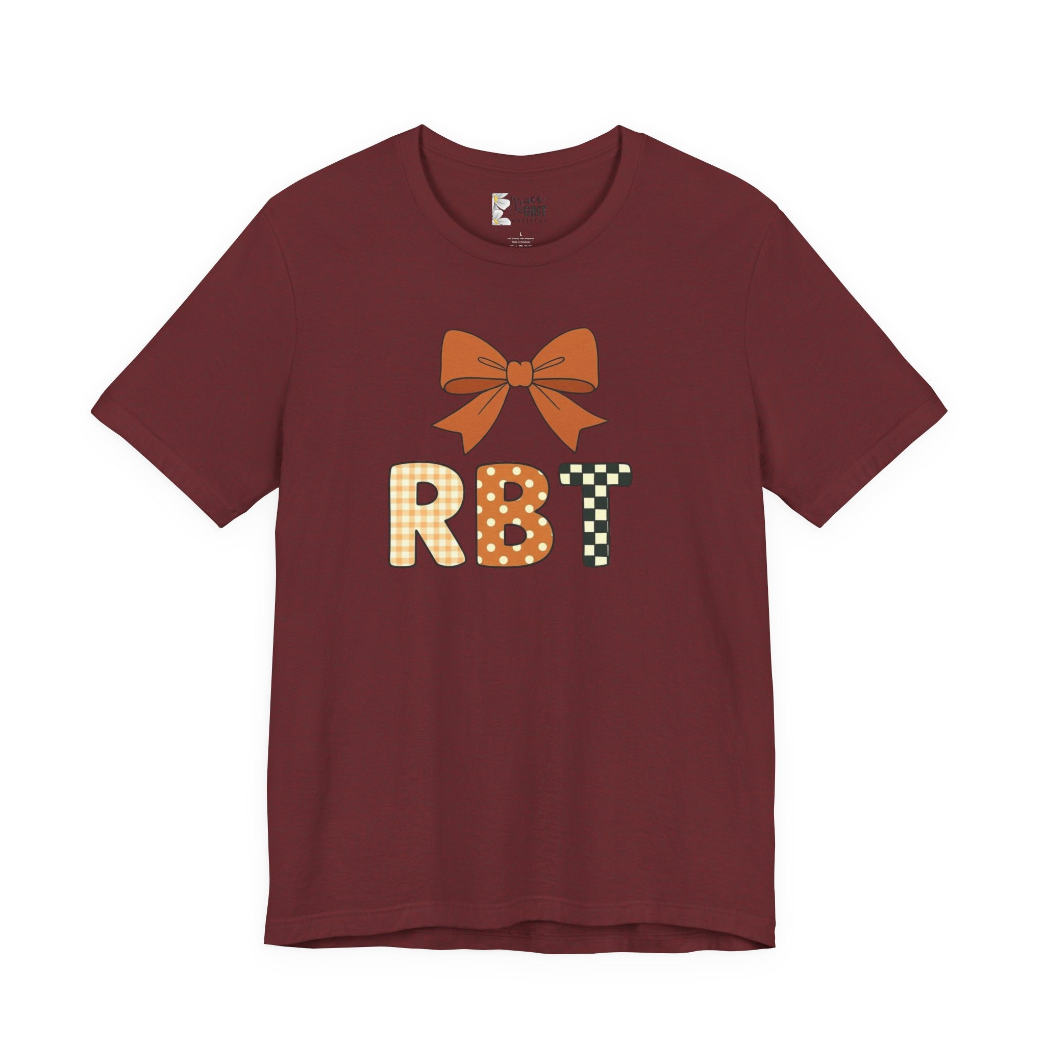 RBT Patch Letters Tee | Bow Monogram Shirt, Checkered & Gingham Initials