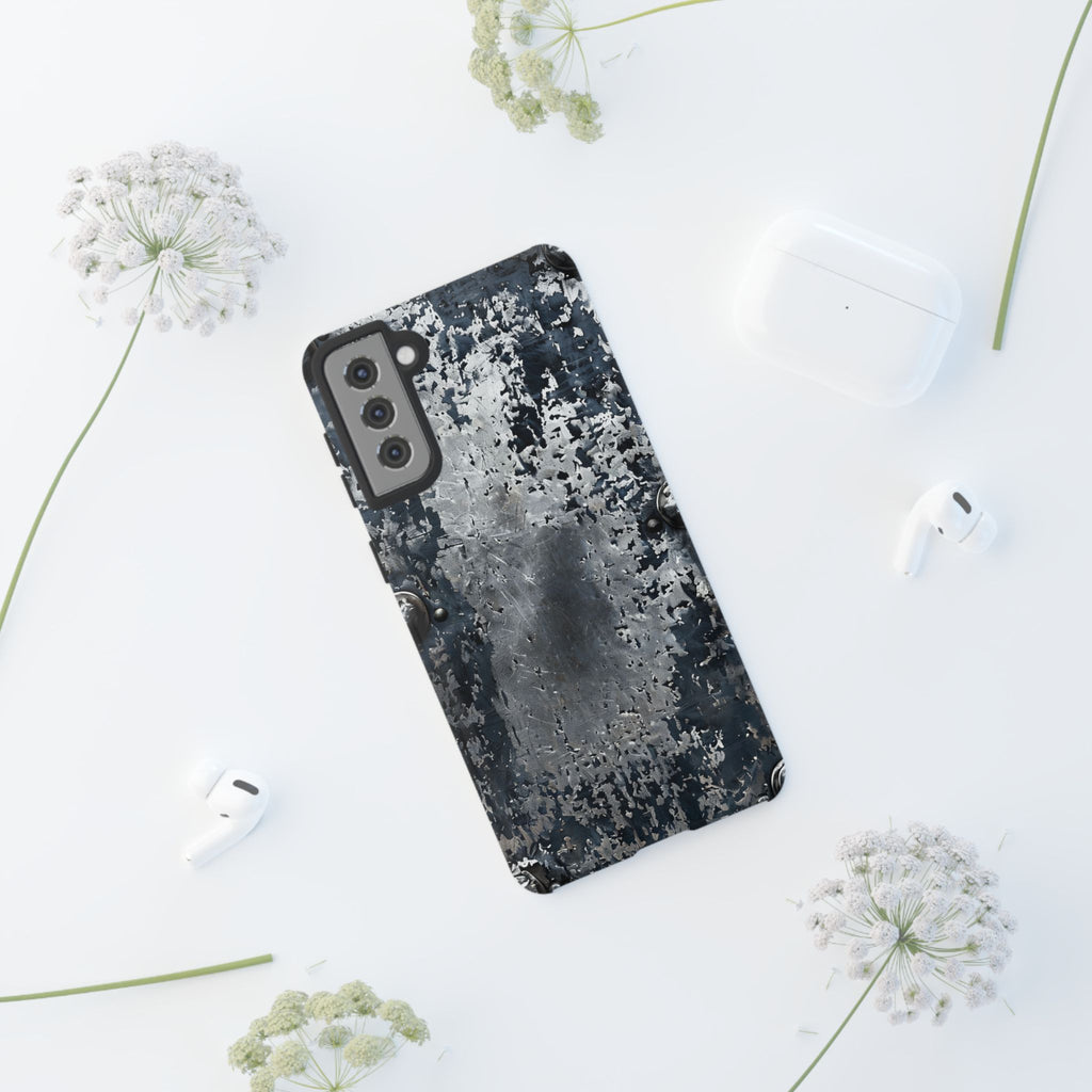 Rugged Rusted Metal Phone Case — Industrial Distressed Armor for iPhone