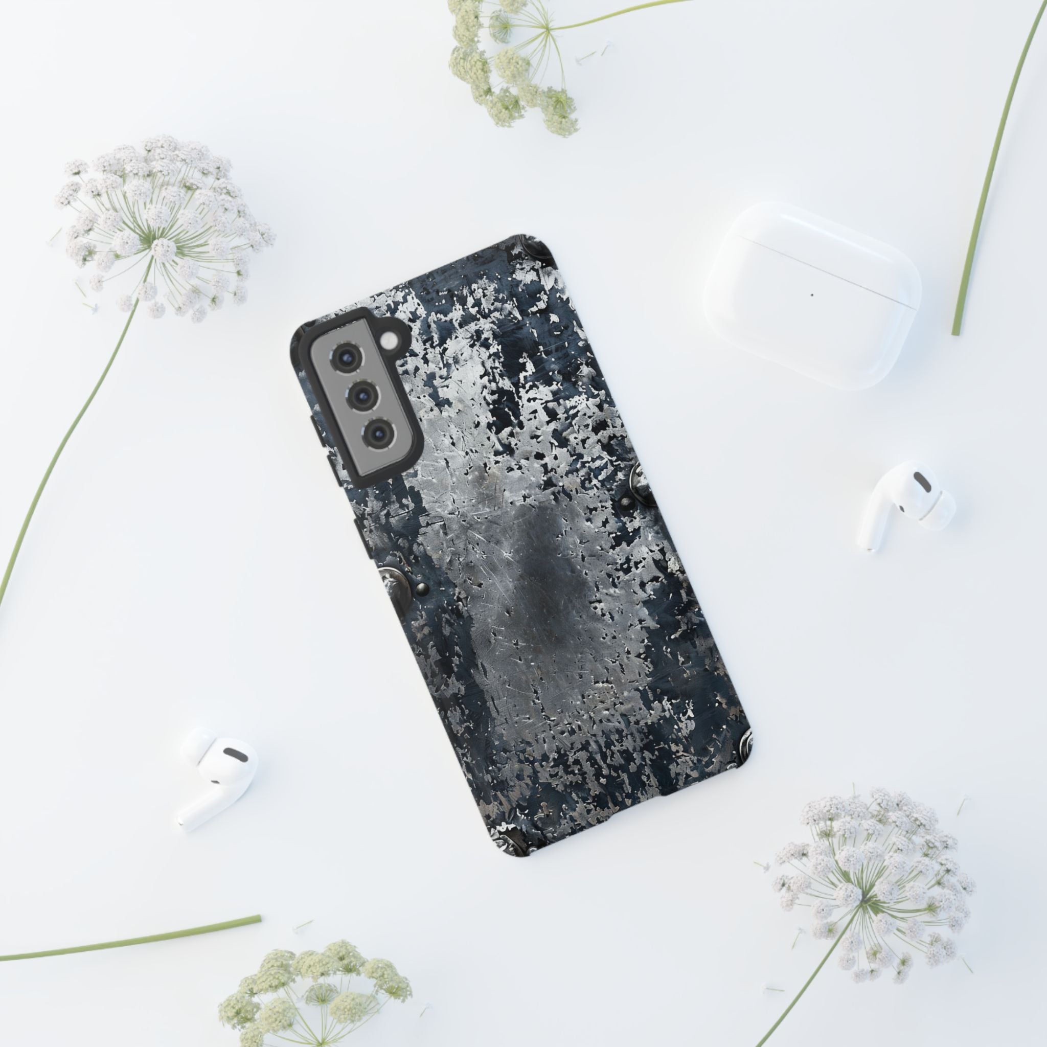 Rugged Rusted Metal Phone Case — Industrial Distressed Armor for iPhone