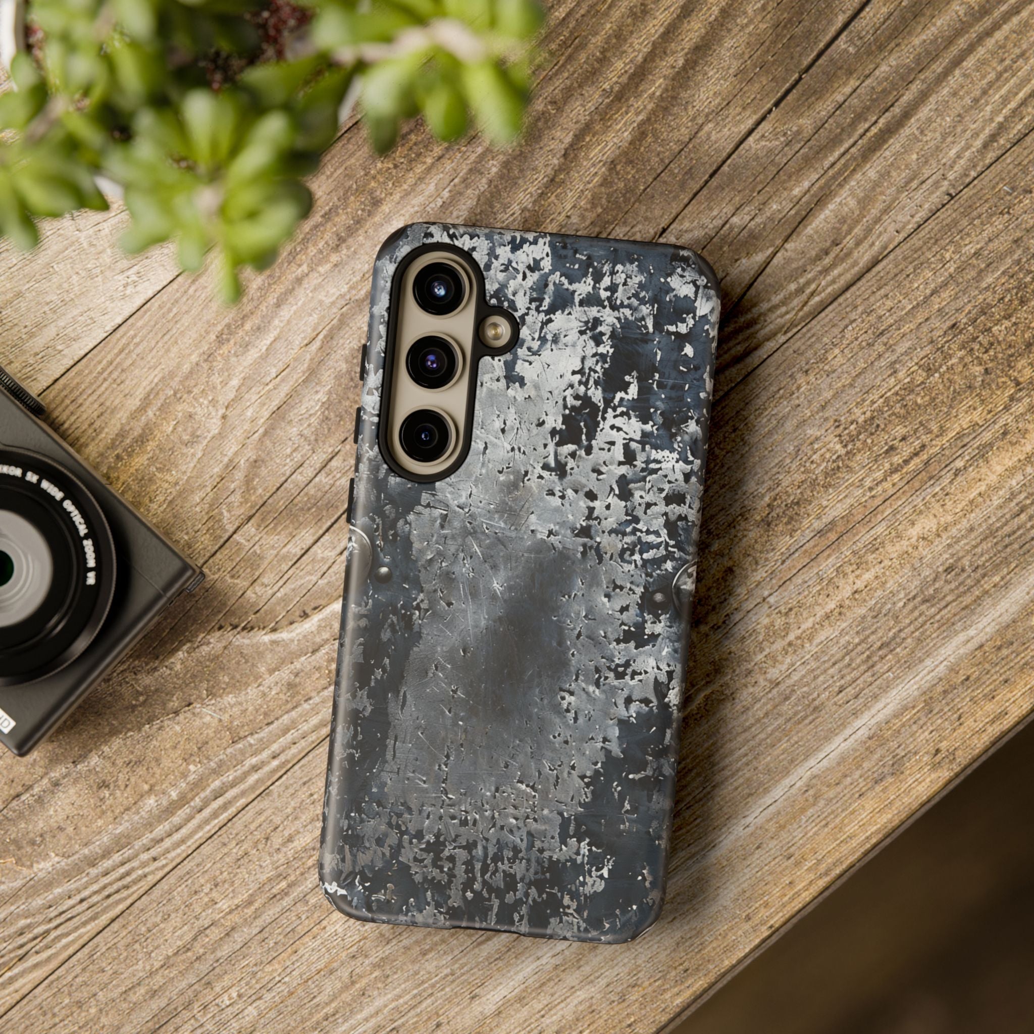 Rugged Rusted Metal Phone Case — Industrial Distressed Armor for iPhone